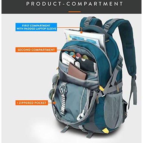 Lunar's Hammer Unisex 50L Laptop Bag | Water Resistant Office Bag For Man | Travel Bags For Men With 17.3-Inch Laptop/Macbook | Laptop Bags For Men Office Use With Rain Cover | Travel Backpack