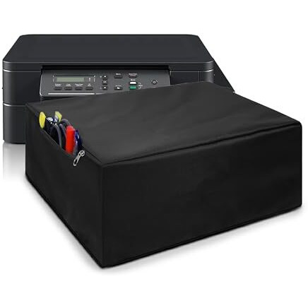Alifiya Dust Proof Washable Printer Cover For Brother Dcp-T420W / Dcp-T520W / Dcp-T510W All-In One Ink Tank Color - Black