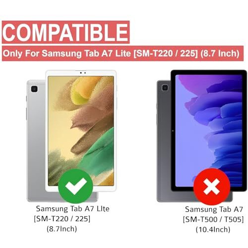 Spcore Samsung Tab A7 Lite 8.7 Inch (2021) Tempered Glass | Screen Protector Tempered Glass For Samsung Galaxy Tab A7 Lite 8.7 Inch - Sm-T220 / T225 (2021)