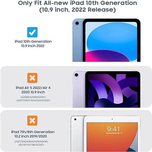 Proelite Cover For Apple Ipad (A16) 11Th/10Th Gen (2025/2022) Case Cover, 360 Rotatable Smart Flip Case Cover For Apple Ipad 11Th/10Th Generation 2025/2022 With Stylus Pen, Hippy