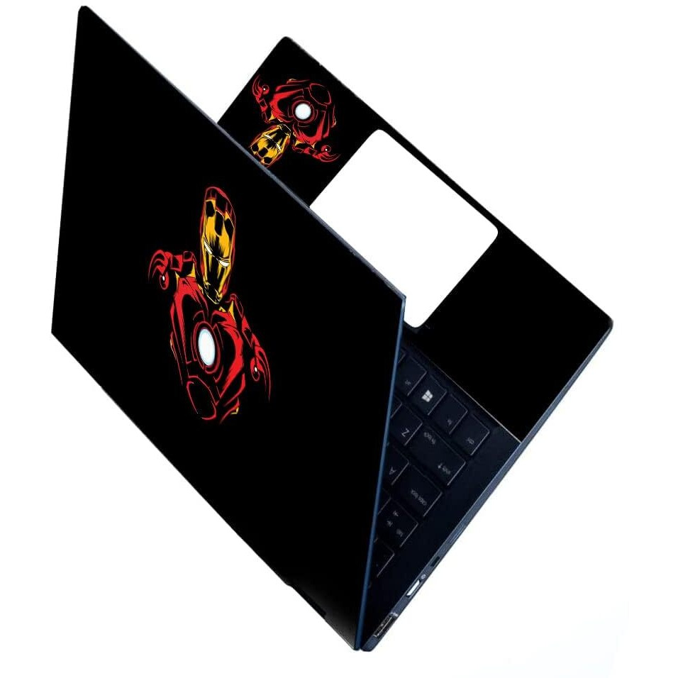 Anciary Full Laptop Skin Stickers Hd Quality Sticker For Laptops Upto 15.6" Compatible With Apple/Dell/Hp/Lenovo/Acer/Asus/Sony (Dustproof|Waterproof|Scratchproof|Reusable) - Iron Man Fl Eds1