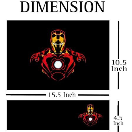 Anciary Full Laptop Skin Stickers Hd Quality Sticker For Laptops Upto 15.6" Compatible With Apple/Dell/Hp/Lenovo/Acer/Asus/Sony (Dustproof|Waterproof|Scratchproof|Reusable) - Iron Man Fl Eds1