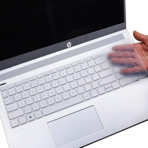 Saco Silicone Skin Laptop Keyboard Protector Cover Compatible For Hp 15S Gr Series 15S-Gr0009Au | 15S-Gr0010Au | 15S-Gr0011Au 15.6 Inch Laptop - Transparent