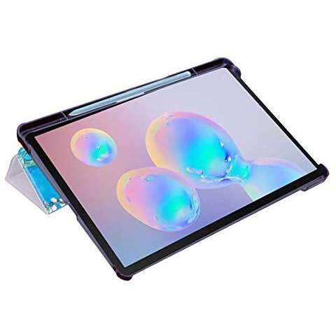 Proelite Smart Flip Case Cover For Samsung Galaxy Tab S6 Lite 10.4 Inch 2024 Sm-P610/P615 With S Pen Holder (Also Supports S Pen Magnetic Attachment), Flowers