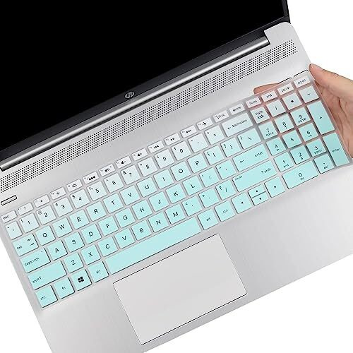 Vnj Accessories Keyboard Protector Silicone Skin Cover For Hp 15 Thin & Light 15.6-Inches Fhd Laptop Laptop (15S-Gr0010Au) - Gr Mint