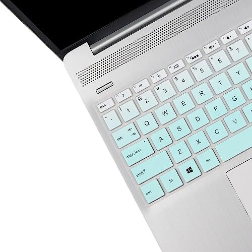 Vnj Accessories Keyboard Protector Silicone Skin Cover For Hp 15 Thin & Light 15.6-Inches Fhd Laptop Laptop (15S-Gr0010Au) - Gr Mint