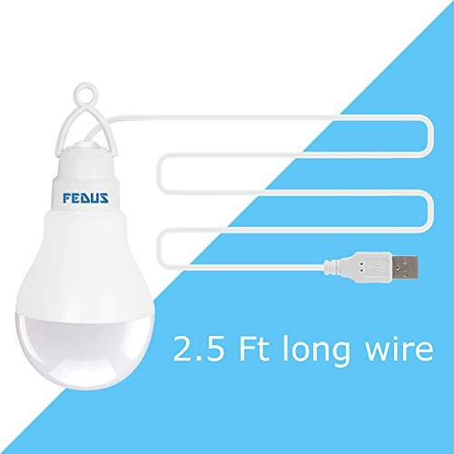 Fedus Usb Bulb For Power Bank, Usb Led Light For Power Bank, Usb Light For Mobile Lamp/Led Usb Bulb Mini Led Night Light Led Portable Light - White (Pack Of 3)