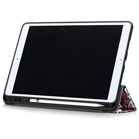 Proelite Cover For Apple Ipad Air 3 10.5 Inch Case Cover, Smart Flip Case Cover For Apple Ipad Air 3/Pro 10.5" With Pencil Holder And Flexible Back, Hippy