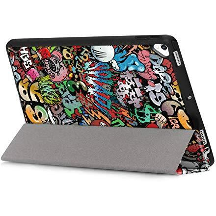 Proelite Cover For Apple Ipad Air 3 10.5 Inch Case Cover, Smart Flip Case Cover For Apple Ipad Air 3/Pro 10.5" With Pencil Holder And Flexible Back, Hippy