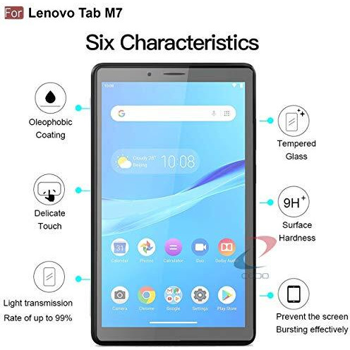 Cedo Lenovo Tab M7 (7 Inch) Tempered Glass | Screen Protector Clear Tempered Glass For Lenovo Tab M7 (7 Inch) Tb-7305 F/L/X