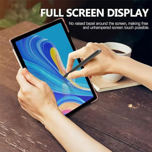 Proelite Cover For Xiaomi Mi Pad 6 Case Cover 11 Inch Flip Stand Cover With Transparent Back & Stylus Pen [Auto Sleep Wake Support], Marble Green