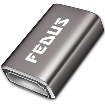 Fedus Hdmi Coupler Female To Jointer Connector 8K@60Hz 4K@144Hz 1080P 2.1 Cable Extender Repeater Adaptor For Laptop, Computer, Monitor, Roku Tv, Firestick