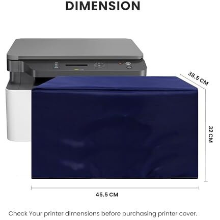 Alifiya Dust Proof Washable Printer Cover For Hp Mfp 136W / Mfp 1188W Multi-Function Wifi Monochrome Laser Color - Blue