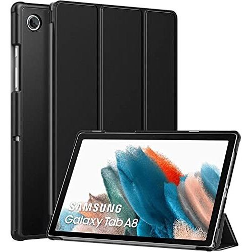 Proelite Smart Flip Case Cover For Samsung Galaxy Tab A8 10.5" 2023/2022 Sm-X200/ Sm-X205/ Sm-X207, Black