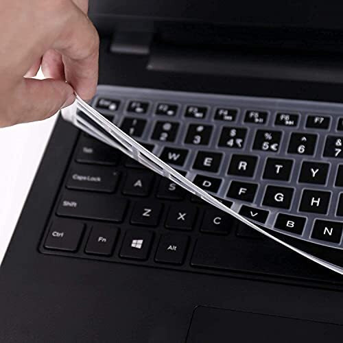 Saco Keyboard Protector Silicone Skin Cover For Dell Inspiron 3501 Laptop - Black