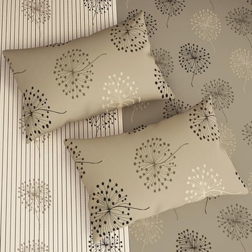 Story@Home Bedsheet For King Size Bed | 186 Tc | Beige | Floral | 1 Piece Cotton Bedsheet For King Size Bed With 2 Pillow Covers (270 X 270 Cm) Perfect For Home Decor & Gifting | Cotton Bedsheet