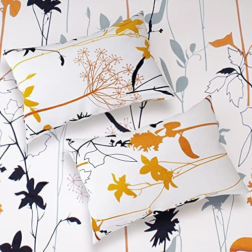 Story@Home Bedsheet For King Size Bed | 186 Tc | White | Floral | 1 Piece Cotton Bedsheet For King Size Bed With 2 Pillow Covers (270 X 270 Cm) Perfect For Home Decor & Gifting | Cotton Bedsheet