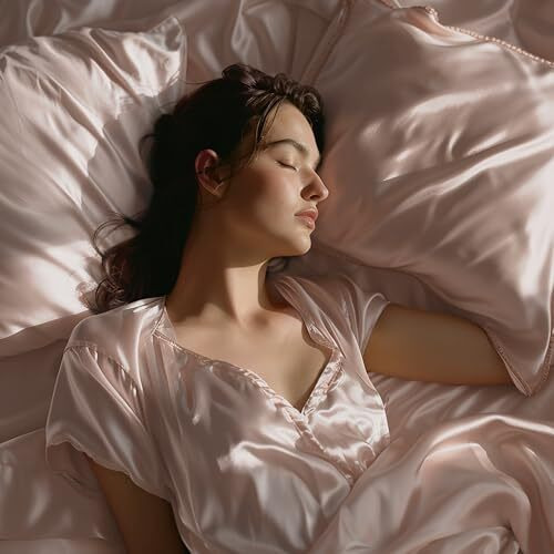 Stoa Paris Satin Bedsheet King Size With 2 Pillow Covers, 300Tc Premium Bedsheets King Size, Home Decor, Ultimate Comfort, 274 Cm X 228 Cm, Date Night -Champagne