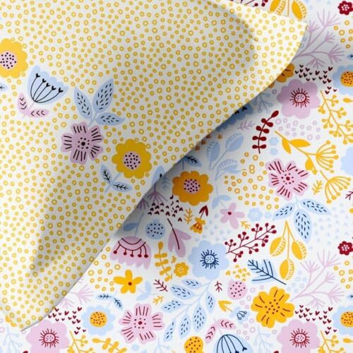 Jaipur Weaves 100% Cotton Bed Sheet For King Size Bed, 1 King Size Bed Sheet (108X108 Inches) With 2 Pillow Covers, Premium 240 Tc Bedsheet For Double Bed King Size (Sunny Delight, Super King)