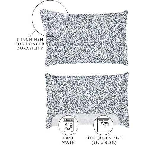 Story@Home 210 Tc Rajasthani Print Glace Cotton Double Bedsheet With 2 King Size Pillow Cover (225 Cmx 250 Cm)- Grey