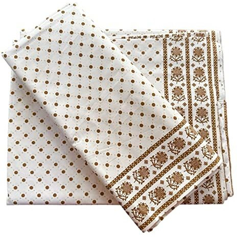 Pwi Single Bed Finest Cotton Crafted Soft Bedsheet Without Pillow Cover(60X90 Inches)-1 Piece (Brown)