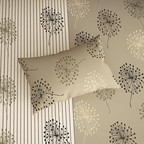 Story@Home Bedsheet For Single Size Bed | 186 Tc | Beige | Floral | 1 Piece Cotton Bedsheet For Single Size Bed With 1 Pillow Cover (145 X 225 Cm) Perfect For Home Decor & Gifting | Cotton Bedsheet