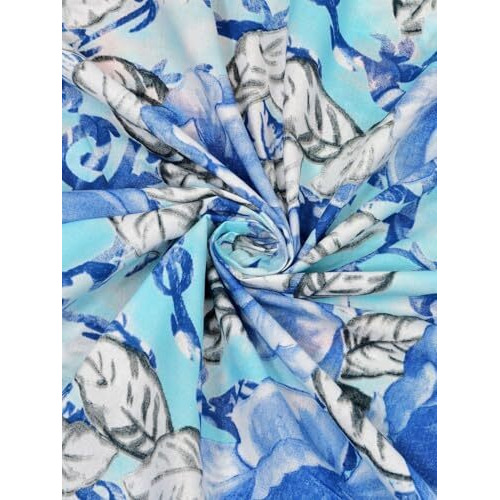 Bombay Dyeing Dream Lover 104Tc 100% Cotton One King Size 274X274Cm / 108 X 108 Inches Bedsheet With 2 Pillow Covers Size 46X69 Cm (7557 Blue Grn, King)