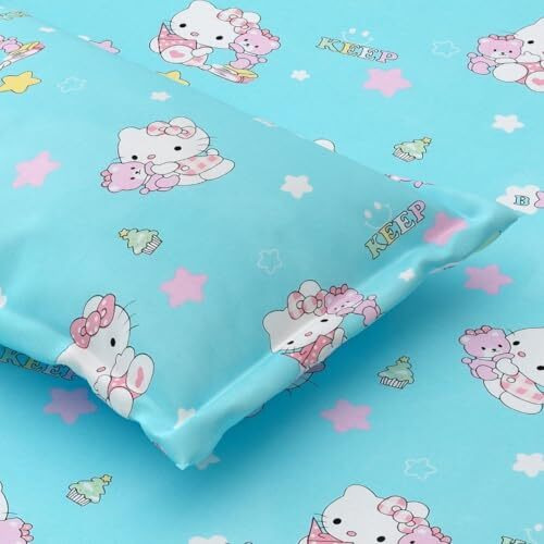 Plumora 240 Tc Cotton Bed Sheet For Double Bed With 2 Pillow Covers - Queen Size, 90X100 Inches, Soft & Breathable, Premium Cotton Queen Size Bed Sheet For Modern Bedrooms (Fuzzy Bear Blue, Double)