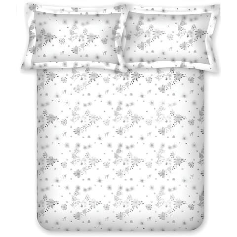 Bombay Dyeing King Size Cotton Bedsheet 180 Thread Count, Soft & Breathable, King Size 274Cm X 274Cm With 2 Pillow Covers - Vin14