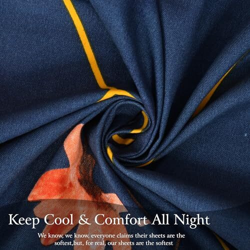 Fresh From Loom Floral Microfiber Cotton Bedsheet For Double Bed |240 Tc Queen Size Soft Bed Sheet With 2 Pillow Cover | Anti Fade Printed Bed Cover (90X100 Inch, Royal Blue)