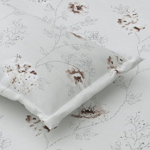 Plumora 100% Cotton Bed Sheet For King Size Bed, 1 King Size Bed Sheet (108X108 Inches) With 2 Pillow Covers, Premium 300 Tc Bedsheet For Double Bed King Size (Charcoal Bloom, Super King)