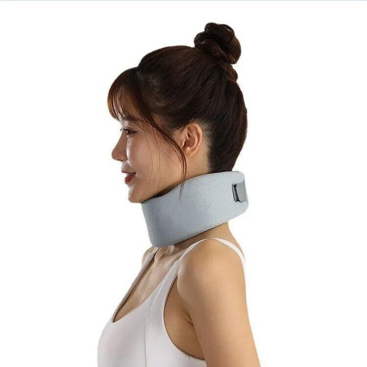 Luxenwell Soft Foam Cervical Collar, Neck Support Brace For Pain Relief And Spine Alignment, Comfortable Sleep Aid, Blue