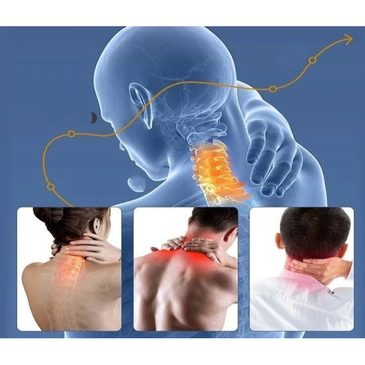 Luxenwell Soft Foam Cervical Collar, Neck Support Brace For Pain Relief And Spine Alignment, Comfortable Sleep Aid, Blue