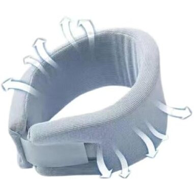 Luxenwell Soft Foam Cervical Collar, Neck Support Brace For Pain Relief And Spine Alignment, Comfortable Sleep Aid, Blue