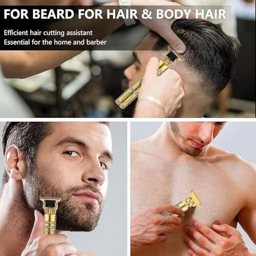 Sellbotic Beard Trimmer For Men, Professional Hair Clipper, Adjustable Blade Clipper And Shaver, Close Cut Precise Hair Machine, Body Trimmer (Metal Body)