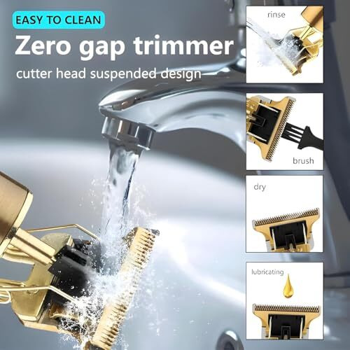 Sellbotic Beard Trimmer For Men, Professional Hair Clipper, Adjustable Blade Clipper And Shaver, Close Cut Precise Hair Machine, Body Trimmer (Metal Body)