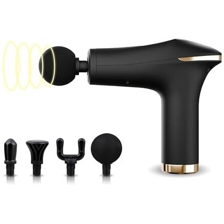 Dealsure Ultra Massage Gun For Full Body Relaxation|Deep Tissue Percussion Massager Machine For Muscle Relaxation|Battery Powered And Handheld For Neck, Shoulder, Back, Foot. (Multicolor)