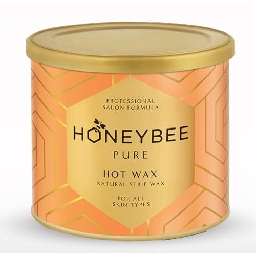Honeybee Pure Hot Sugar Wax For Women Hair Removal | Painless Wax For All Skin Types | Includes Wax Strips & 3 Spatula | Body Wax Removes Tan From Arms, Legs, Back & Full Body - (Pack Of 1) 600G