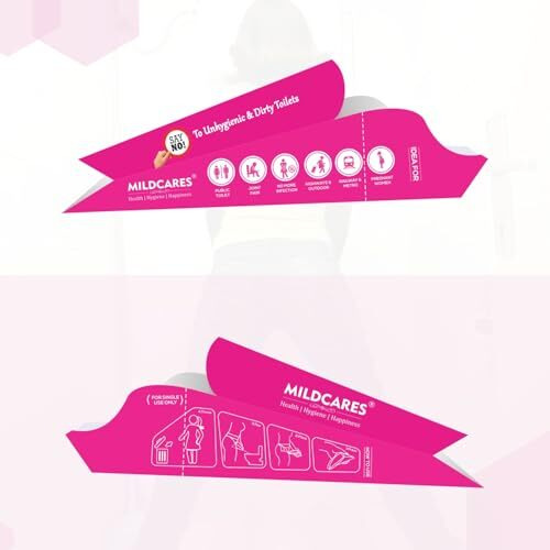 Mildcares Stand And Pee Disposable Urination Device For Women (Pack Of 2, 20 Units) | Female Urinal Pee Funnel | Zero Spillage | Pregnant Women, Joint Pain Patient & Traveler | Reduce The Risk Of Uti