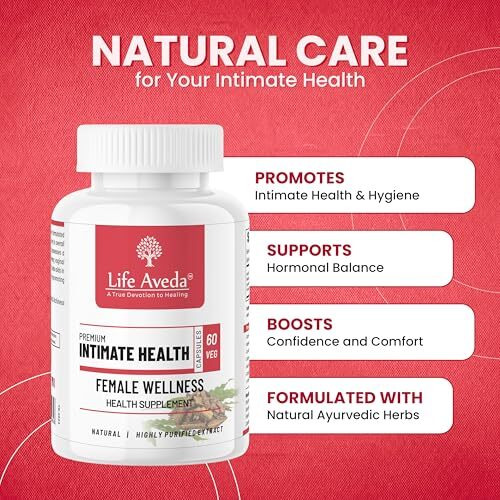 Life Aveda's Girl/Women/Female White Discharge (Leucorrhea) Capsules - Premium |Intimate Health For Itching, Odor, Burning Sensation & Recurring Infections | Natural Ayurvedic Care For Vaginal And Menstrual Health - 60 Capsules