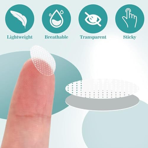 Xsky Ear Lobe Support Patches Transparent, Comfortable & Hypoallergenic Ear Lobe Support Stickers For Heavy Earrings (Pack Of 30)