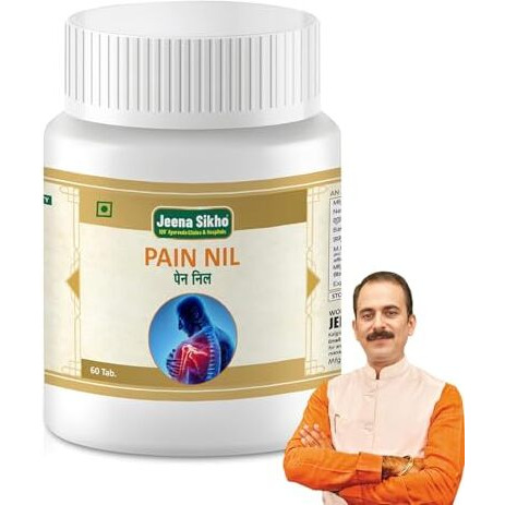 Jeena Sikho Pain Nil/Pain Relief Tablets | Ayurvedic Supplements For Relieving Pain & Discomfort | Herbally Blended With Kutki, Giloy, And Kalijeeri, 60 Tablets