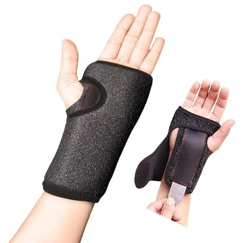 Neoprene Wrist And Palm Support With Metal Stiffner For Sprains, Strains, Sports Injuries, Wrist Tenosynovitis, Ganglion Cysts, And Repetitive Tasks Such As Typing And Driving (Right Hand Rhbr02)
