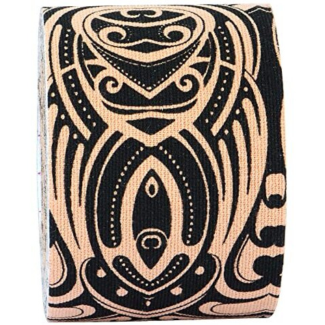 A-Tape Made In Korea Kinesiology Tape For Physiotherapy Kinesio Tape For Sports Injury Pain Relief Athletic Therapeutic Muscle Tape (5 Cm * 5.0 M) (Tattoo)