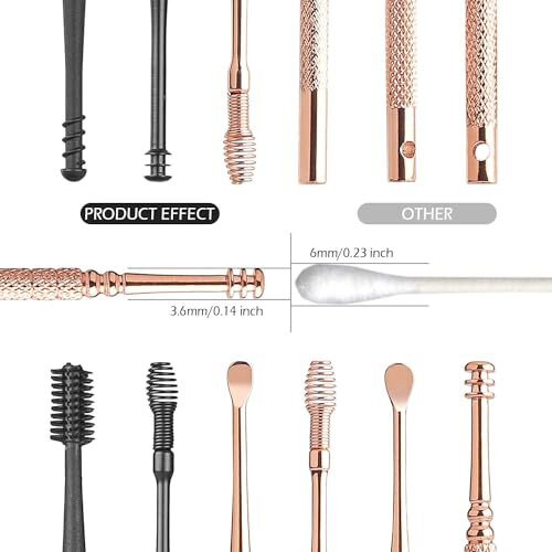 10Pcs Ear Wax Cleaner Stainless Steel Ear Wax Remover Tool Kit Grade Stainless Steel Ear Pick Tools