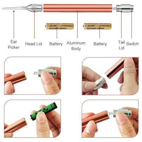 10Pcs Ear Wax Cleaner Stainless Steel Ear Wax Remover Tool Kit Grade Stainless Steel Ear Pick Tools