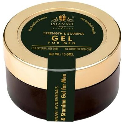 Pranavi Ayurveda Premium Strength & Stamina Gel For Men | Completely Natural | Safe To Use | No Side Effects | Pack Of 1 [ 15 Grams ]