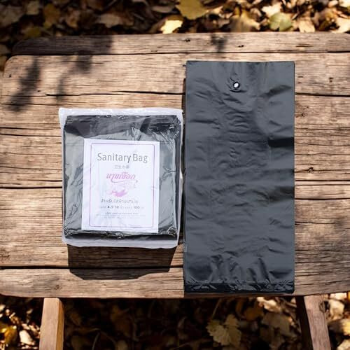 Mistycdep Sanitary Disposal Bags | 100 Bags | Pad Disposable Bags For Discreet Disposal Of Tampons, Condoms, Sanitary Pads, Panty Liner & Personal Hygiene Waste