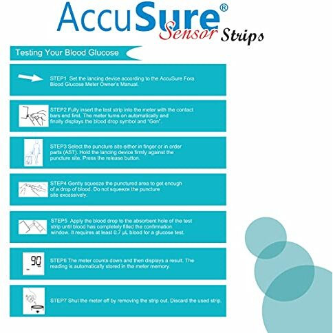 Accusure Sensor Glucometer Test Strips 50 (Pack Of 2)