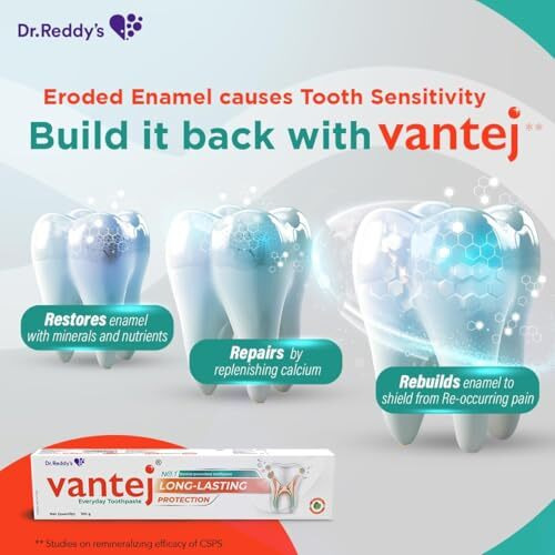 Vantej Toothpaste For Sensitive Teeth 100G & Aqua, Advanced Protection Mouthwash For Rapid Sensitivity Pain Relief In 3 Days, 100 Ml